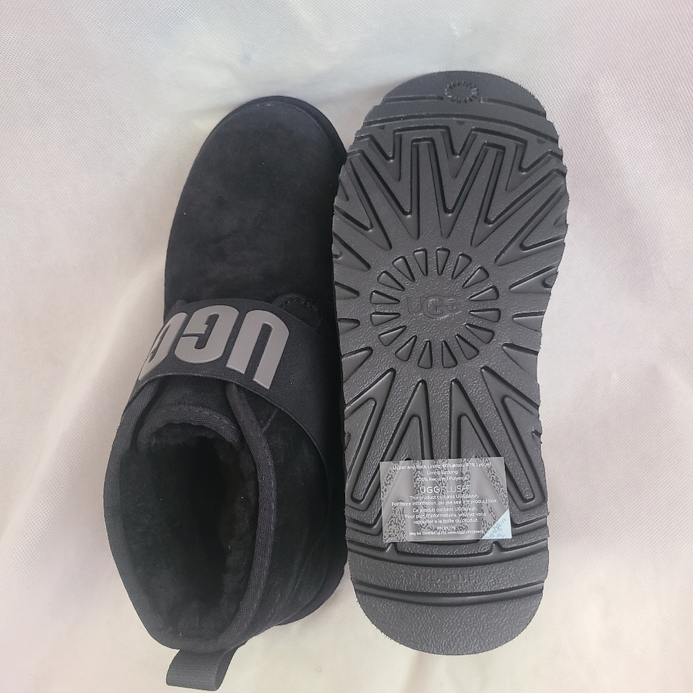 UGG Unisex Neumel ll Slipon in Black Ankle Boots Sz 10 - Picture 8 of 8